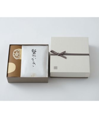 ＜紫野和久傳＞蓮もち栗餡・蟹おかき詰合せ