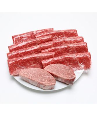 ＜片葉三＞【母の日】雪降り和牛ヒレステーキ・モモすきやきセット