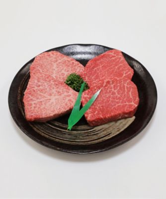 ＜精肉の二幸＞【父の日】国産黒毛和牛もも肉ステーキ２種盛合せ（霜降り・赤身）