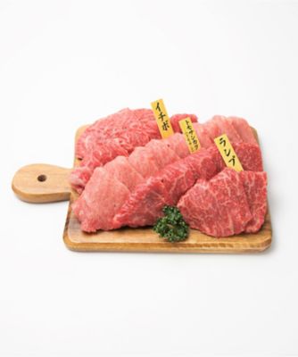 ＜精肉の二幸＞【父の日】国産黒毛和牛もも肉焼肉３種盛合せ（イチボ・トモサンカク・ランプ）