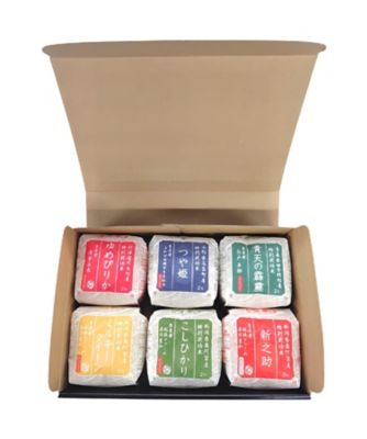 ＜お米場 田心＞【母の日】母の日限定デザインＢＯＸ　お米６種詰合せ