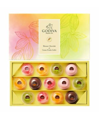 ＜GODIVA＞ムースショコラ　エ　カカオフルーツジュレ　１３個入
