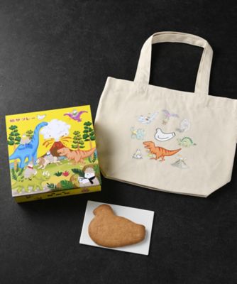 ＜鎌倉　豊島屋＞鳩サブレー　タイムトラベルと恐竜トートバック