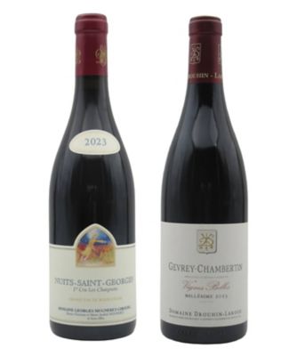 ６．【ＷＥＢ限定】＜ジョルジュ　ミュニュレ　ジブール＞＜ドルーアン　ラローズ＞　ＮＳＧ１級含む赤ワイン２本セット