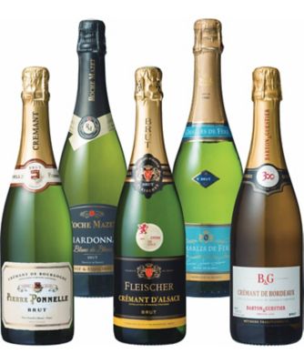 39．シャンパーニュ入り本格派スパークリングワイン5本セット