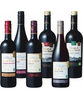 84．〈ロシュ・マゼ〉ぶどう品種飲みくらべ赤ワイン6本セット
