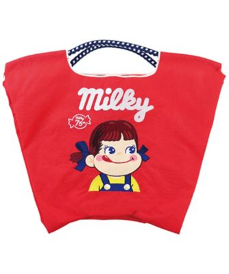 ＜西洋菓子舗　不二家＞Ｂａｌｌ＆Ｃｈａｉｎコラボ　ショッピングバッグ　レッド