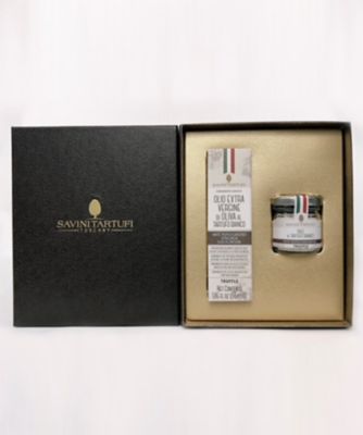 ＜SAVINI TARTUFI＞白トリュフ塩・白トリュフエキストラヴァージンオリーブオイルのセット