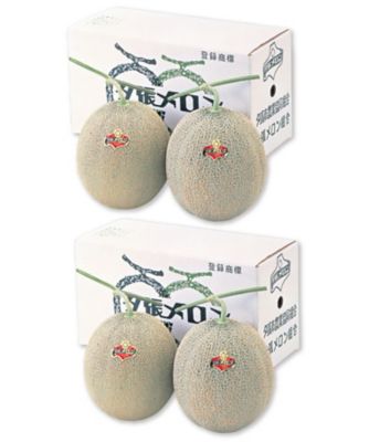 牧歌メロン歌留多　美術遊芸品　限定100組　美品 21525 2箱（4玉）夕張メロン（良品）約1．3kg | 三越伊勢丹