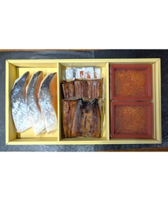 〈魚勢〉時鮭・いくら醤油漬・うなぎ蒲焼セット　コンビＡ　限定１０