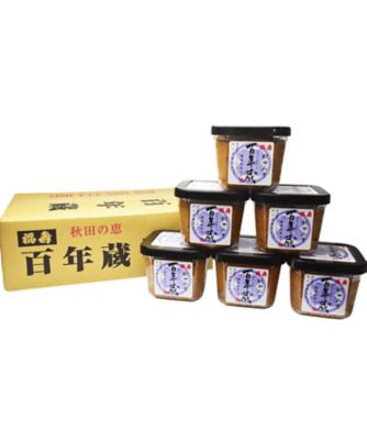 あぶまた味噌/アブマタミソ ＜浅利佐助商店＞秋田味噌　百年蔵　６個セット
