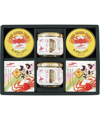マルハニチロ〉かに缶詰・鮭瓶詰詰合せ ※送料無料【B016403