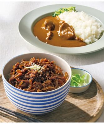 浅草今半〉牛どんのぐ・ビーフカレーセット【A250153】｜缶詰