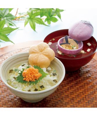 京洛 辻が花〉京のお茶漬とお吸物 夏の彩り最中詰合せ ※送料無料