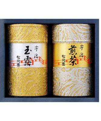 松北園茶店 宇治玉露、煎茶詰め合わせ 松北園〉宇治玉露・煎茶詰合せ ※送料無料【B295463】｜日本茶