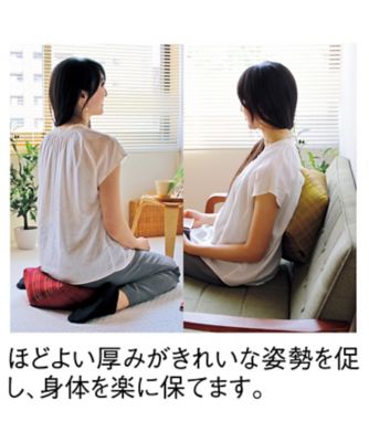 洛中高岡屋〉おじゃみ座布団 Mサイズ 西陣織 三枡格子（紅