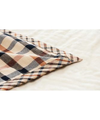 615153】〈ダックス〉シール織りガーゼリバーシブル綿毛布（毛羽