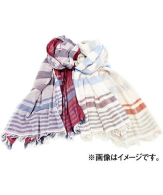 七福タオル〉ガーゼストール（ネイビー）【697113】｜婦人雑貨