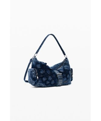 デニムフラワーのミディアムバッグ 26SAXD21 | Desigual