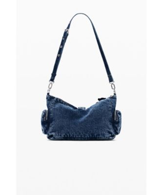 デニムフラワーのミディアムバッグ 26SAXD21 | Desigual
