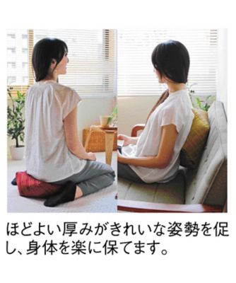 洛中高岡屋〉おじゃみ座布団 Mサイズ 西陣織 三枡格子（紅