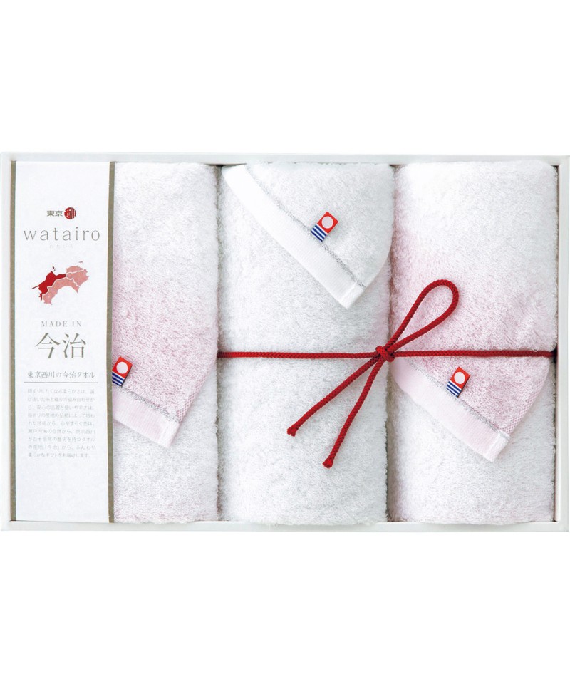 〈わたいろ〉フェイスタオルセット（ピンク）【６００７０３】