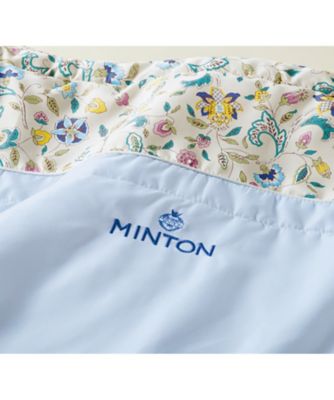 ミントン〉シルク混肌掛けふとん（ブルー）【611333】｜ミントン