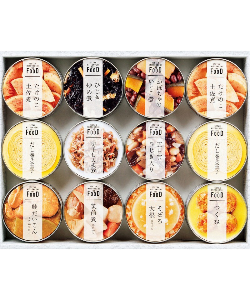 〈ミツコシイセタン　ザ・フード〉和惣菜缶詰詰合せ【６６８４９３】