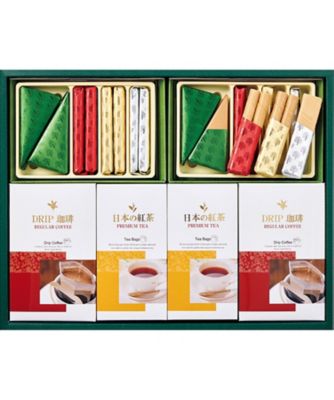 エルセーヌ ドリンク ノンセリュ　2セット Tea－Tsu〉珈琲・紅茶・〈本高砂屋〉エコルセ詰合せ