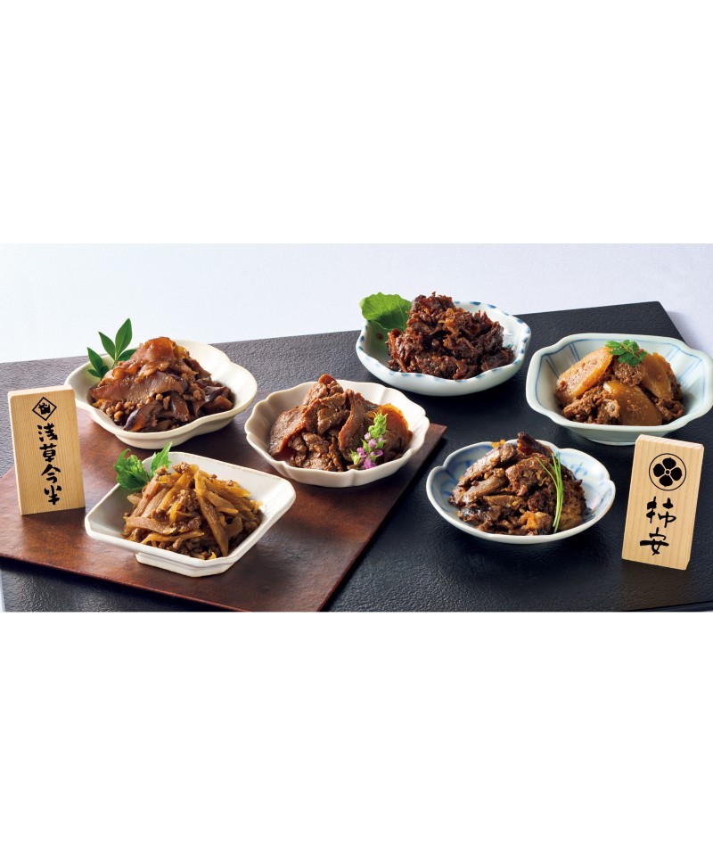 〈浅草今半〉〈柿安〉牛肉佃煮セット【６８４４０３】