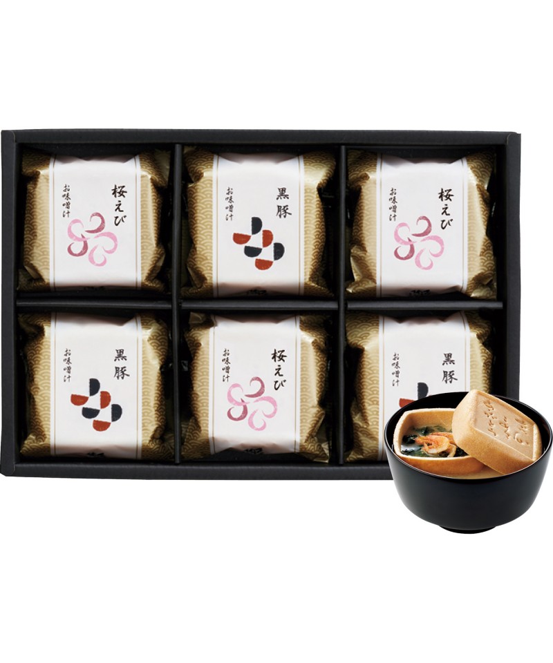 〈久右衛門〉本格和風だし　最中お味噌汁詰合せ【６８５３１３】