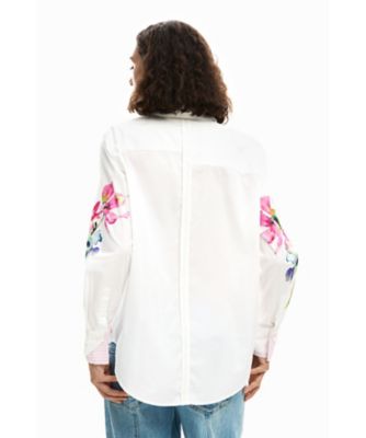 花柄プリーツシャツ 長袖 花柄プリーツ長袖シャツ 26SWCW11 | Desigual (Women