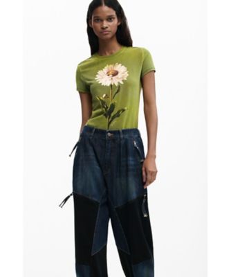 パッチワークデニムパンツ 26SWDDXA | Desigual (Women