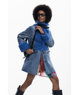 デニムとファーのハイブリッドコート 26SWEWX1 | Desigual