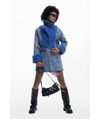 デニムとファーのハイブリッドコート 26SWEWX1 | Desigual