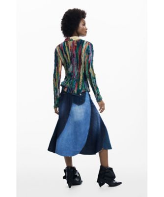 デニムパッチ フレアスカート 26SWFDX0 | Desigual (Women