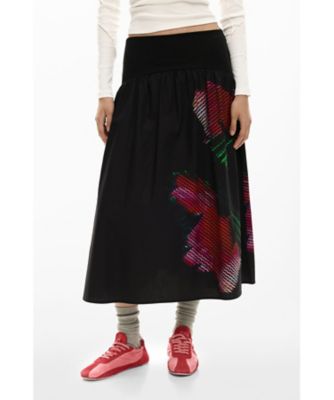 デシグアル Desigual タータンチェックレディース スリムミディスカート セール】タータンチェック スリムミディスカート（スカート