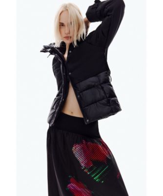ピクセルフラワー柄のミディスカート 26SWFW02 | Desigual