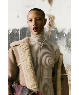 ブロックチェック柄のハイネックセーター 26SWJFX1 | Desigual