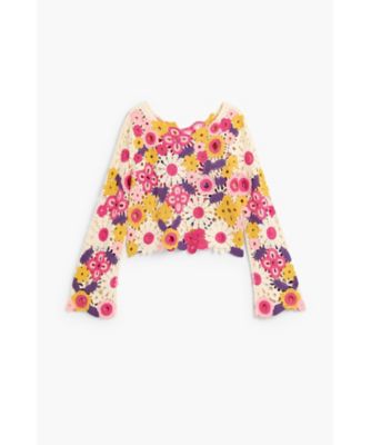 マルチカラーのかぎ針編みセーター 26SWJFXF | Desigual
