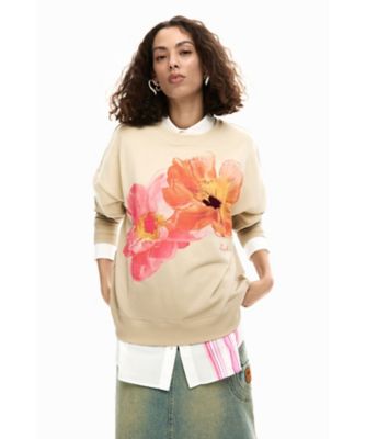 花柄のスウェット 26SWSK05 | Desigual (Women)/デシグアル
