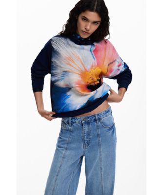 大きな花のスウェット 26SWSK15 | Desigual (Women 