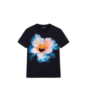 大きな花のTシャツ 26SWTK03 | Desigual (Women)/デシグアル