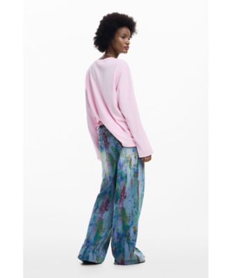フラワープリント長袖Tシャツ 26SWTKX4 | Desigual (Women