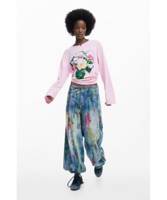 フラワープリント長袖Tシャツ 26SWTKX4 | Desigual (Women