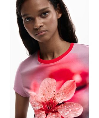 桜フォトプリントTシャツ 26SWTKXN | Desigual (Women