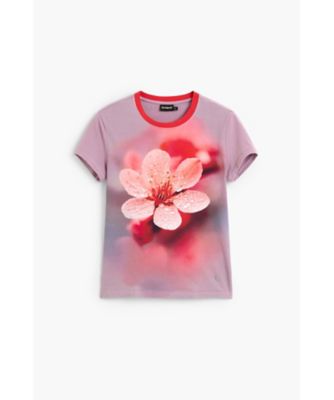 桜フォトプリントTシャツ 26SWTKXN | Desigual (Women
