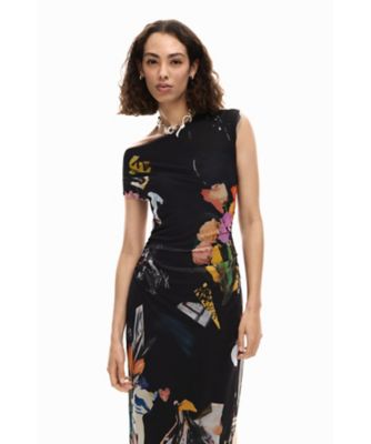 フラワーコラージュチュールドレス 26SWVK29 | Desigual
