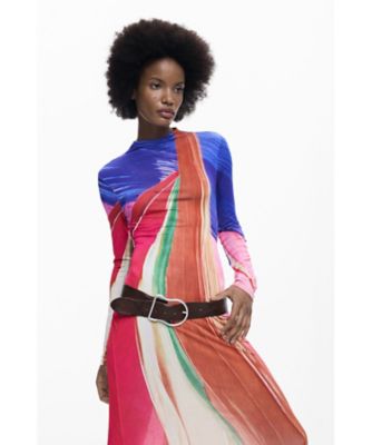アーティロングスリーブワンピース 26SWVKX4 | Desigual