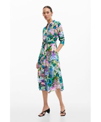 フラワーガーデンシャツワンピース 26SWVW13 | Desigual